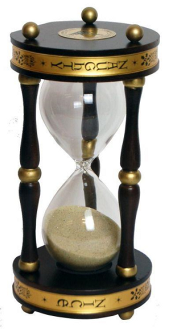 8.25" Year Round Naughty or Nice Time Out Hour Glass
