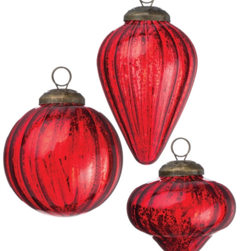 Mini Shapes Red Ornament