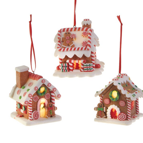 3.25" Lighted Gingerbread House