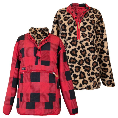 Reversible Leopard/Plaid Sherpa by Simply Southern Reversible Leopard/Plaid Sherpa by Simply Southern