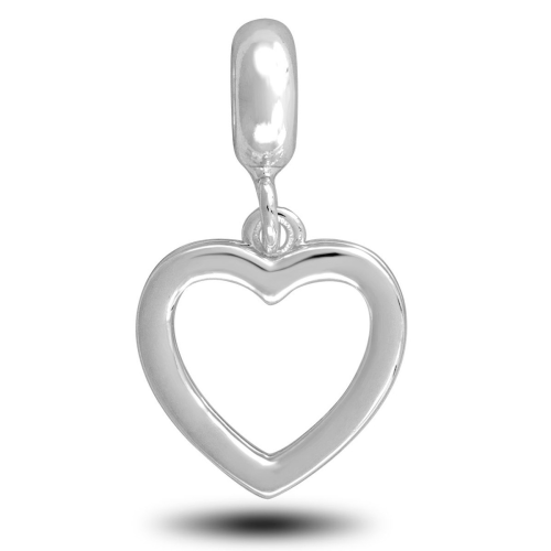 Heart Photo Charm Davinci Bead Heart Photo Charm Davinci Bead