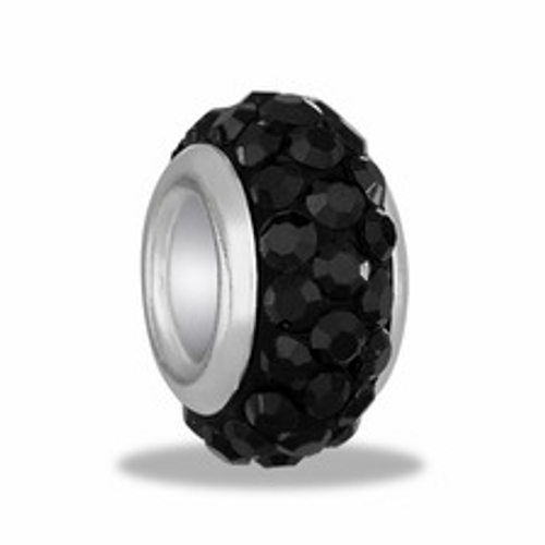 Black 3 Row Crystal Davinci Bead Black 3 Row Crystal Davinci Bead