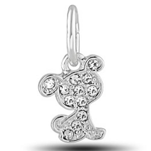Dog CZ Cutout Davinci Bead Dog CZ Cutout Davinci Bead