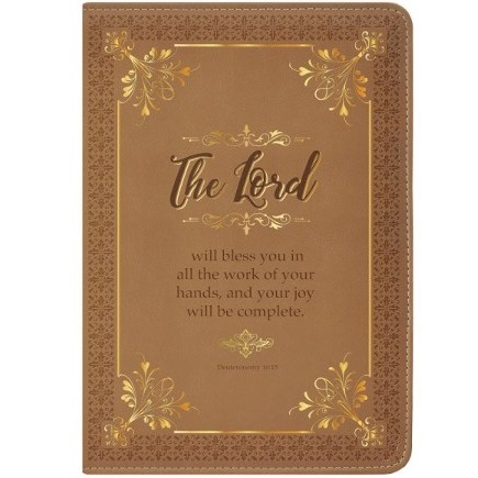 Brown & Gold Deuteronomy Large Bible Cover