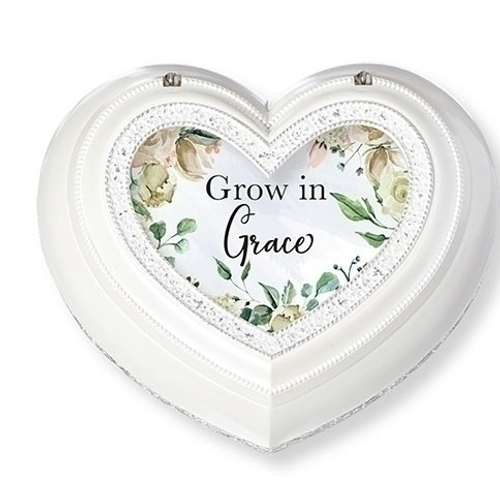 Grow In Grace White Music Box Grow In Grace White Music Box