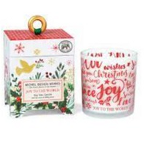 Joy To The World 6.5oz Soy Wax Candle by Michel Designs