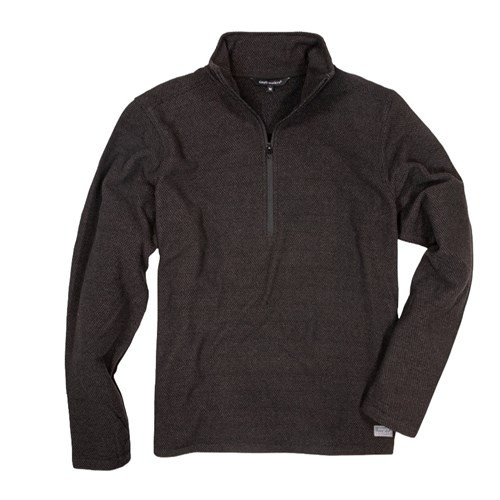 Men's Quarter Zip Pullover Black by Simply Southern Men's Quarter Zip Pullover Black by Simply Southern
