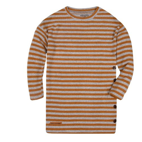 Simply Southern Mustard Yellow Striped Sweater