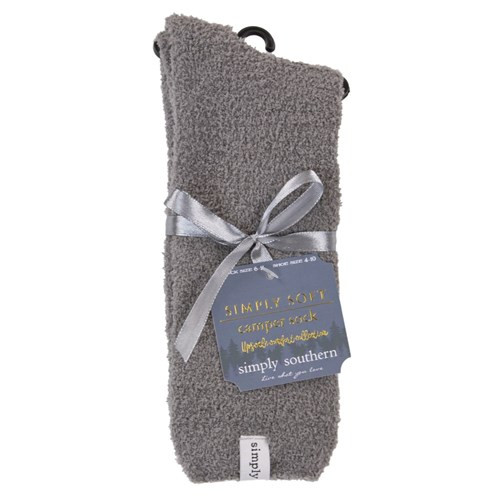 Simply Southern Soft Socks Solid Gray