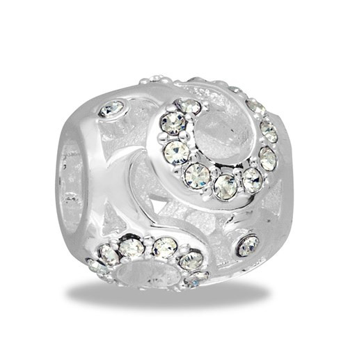 Swirl Decorative CZ Bead Swirl Decorative CZ Bead