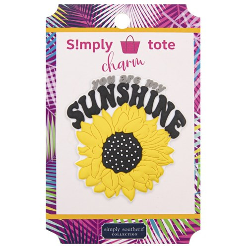 Simply Southern Sunshine Sunflower Tote Charm Simply Southern Sunshine Sunflower Tote Charm