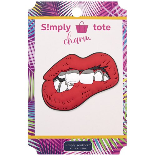 Simply Southern Lips Tote Charm Simply Southern Lips Tote Charm