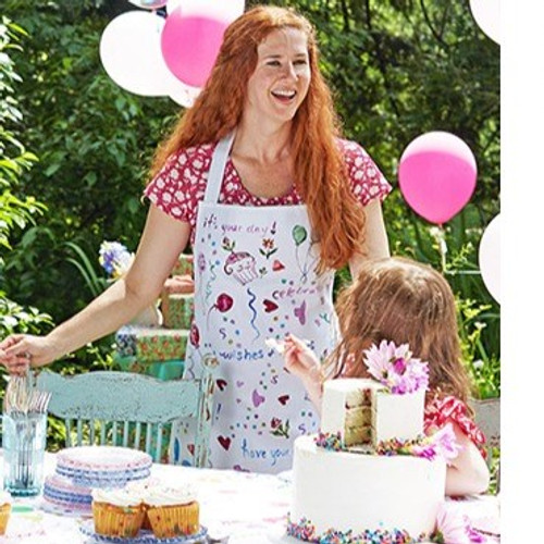 Happy Birthday Apron Multi by April Cornell