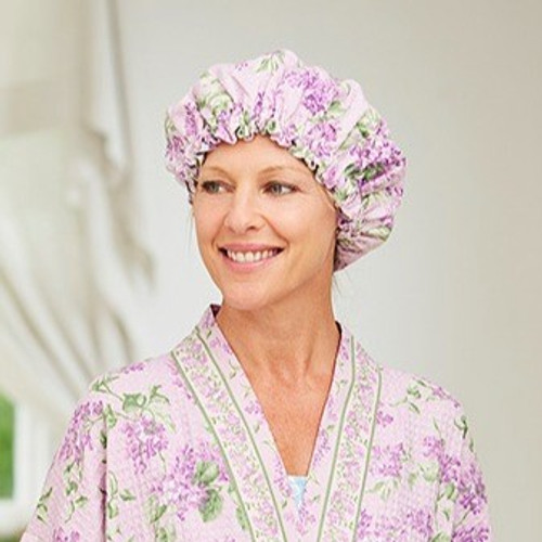 Lilac Festival Honeycomb Shower Cap By April Cornell Lilac Festival Honeycomb Shower Cap By April Cornell