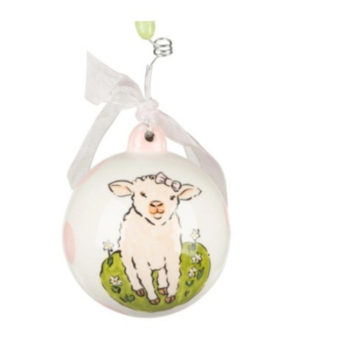 Lamb Baby's First Girl Ornament Lamb Baby's First Girl Ornament