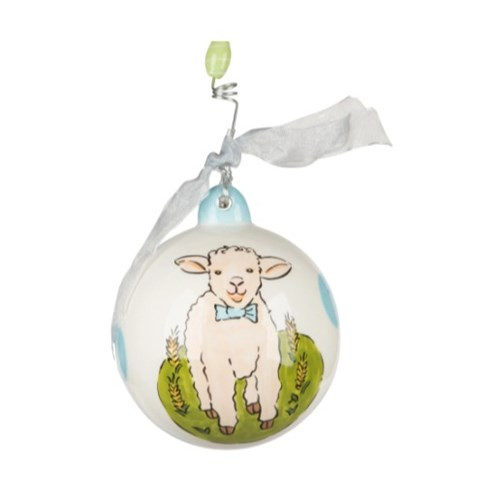 Lamb Baby's First Boy Ornament Lamb Baby's First Boy Ornament