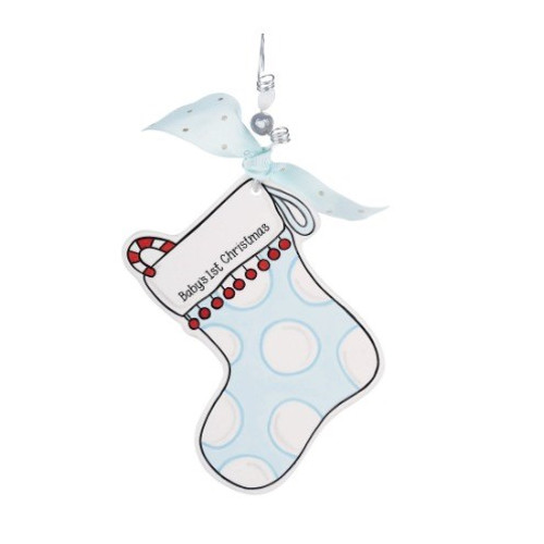 Blue Stocking Flat Ornament Blue Stocking Flat Ornament