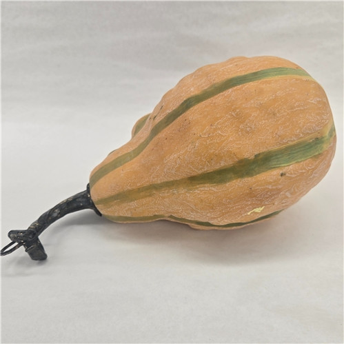 Medium Light Orange w/ Green Gourd Decor
