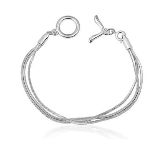 8.5" Triple Snake Davinci Bracelet