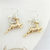 Gold and Silver Reindeer Earrings