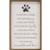 I Gave You A Home Paw Canvas Sign 5"x8"