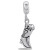 Silver Cowboy Boot Dangle DaVinci Bead