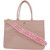 Simply Southern Almond Leather Tote Bag with Shoulder Strap