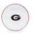 U of Georgia Enamelware Dinner Plate, Red Rim