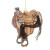 Saddle Ornament 4.75”H Glass