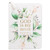 Watercolor Flower Refuge Zippered Journal