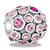 Pink CZ Antiqued Globe DaVinci Bead