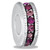 Pink Lg CZ Wheel DaVinci Bead