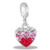 Red Transition Heart DaVinci Bead