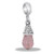 Pink Teardrop DaVinci Bead