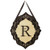Classic Monogram "R" Burlap Hanger