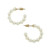Demi Hoop Earrings in Ivory Pearl