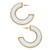 Gemma Hoop Earring in Mother of Pearl