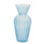 Blue Fluted Vase 6"H