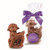 Abdallah Candies #9342E  3.5 oz Milk Chocolate Lamb w/Bow