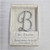 Initial B Small Silver Rhinestone Monogram