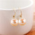 Tennessee Logo Pearl Hoop Earrings