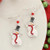 Enamel Snowman Earrings