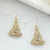 Gold & Crystal Tree Earrings