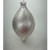 8" Silver Drop Ornament w/Feather
