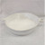 White Handled Round Baker by Vietri
