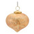 Gold Ornament 4”D Glass