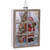 Santa Window Ornament 3.5"H, 4.75"H Glass Portrait Santa Window Ornament 3.5"H, 4.75"H Glass Portrait