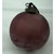 Frosted Plum Glass 4"D Ball Ornament