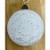 White Disc Glass Ornament