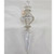 7.5" Glitter and Clear Finial Ornament